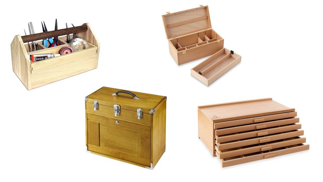 Caja de herramientas de madera